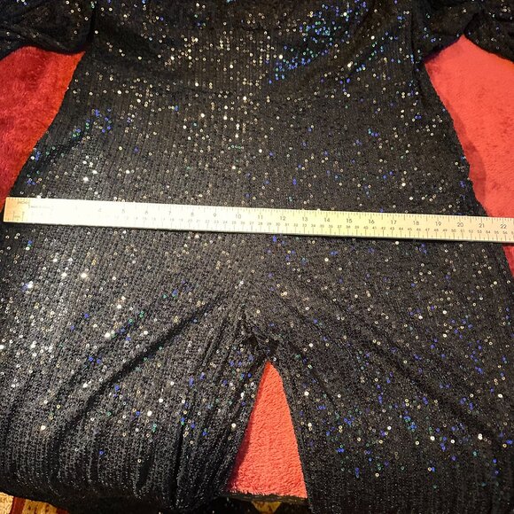 Black Sequin Jumpsuit - XL - Picture 9 of 13